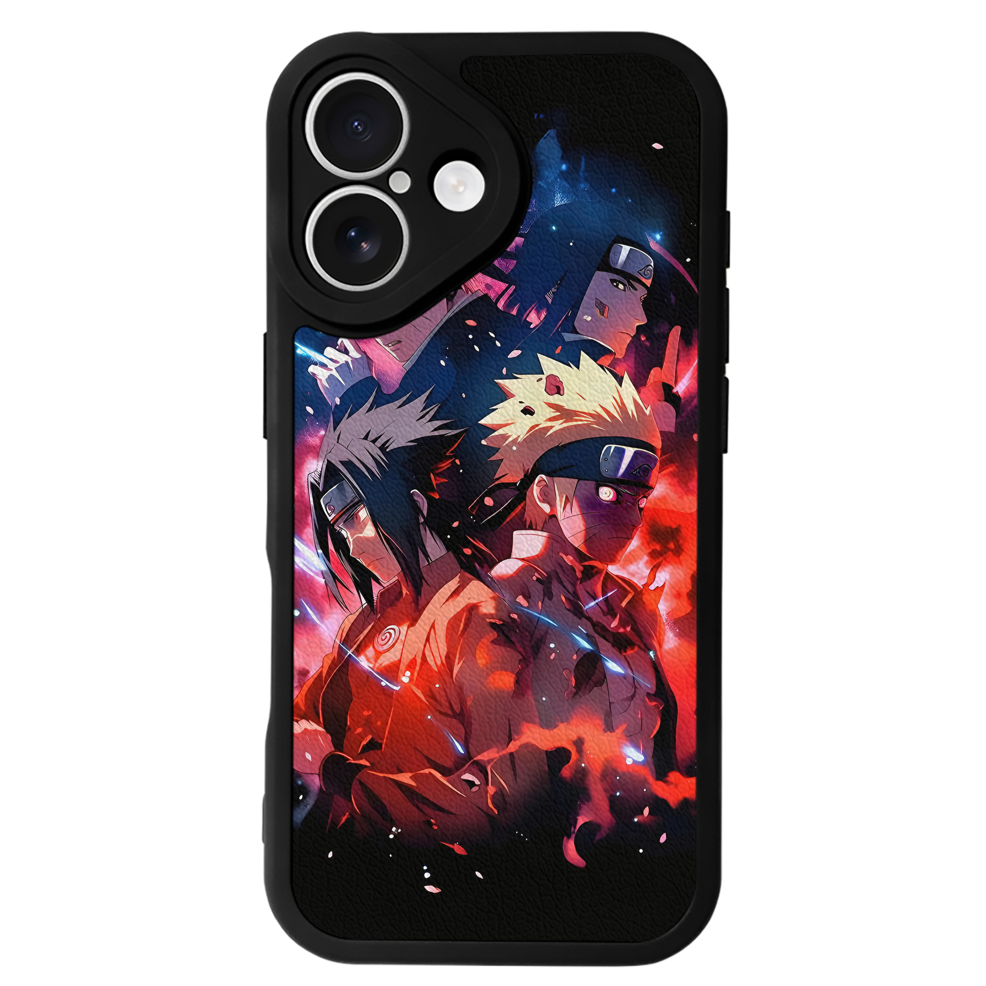 （画像用） NARUTO -ナルト- NARUTO -ナルト- 疾風伝 【iPhone 16シリーズ対応】シリコンスマホケース（レザー調） 材質：シリコン
